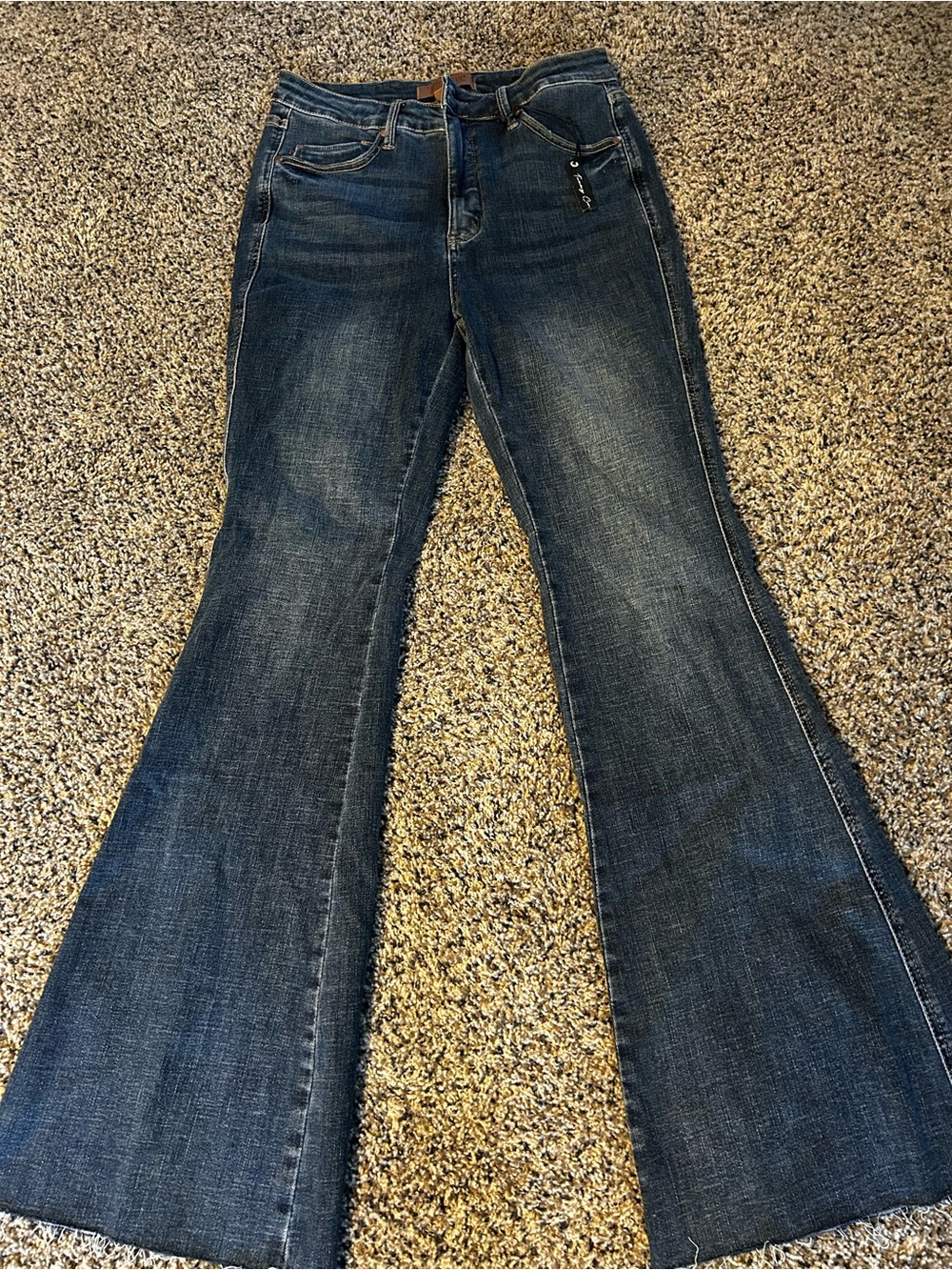 Judy Blue Los Angeles Dark Blue Flare Leg Jeans